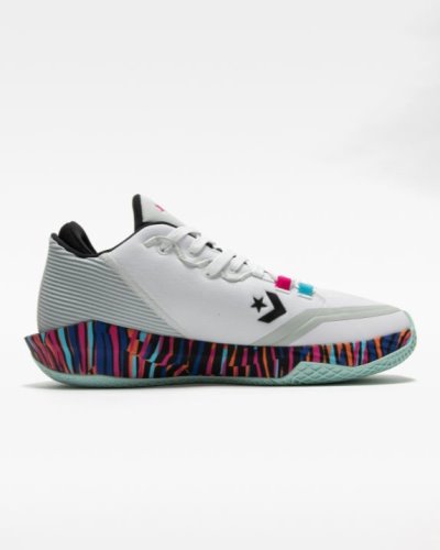 Tenis Converse Basketball All Star BB Jet A Rayas Hombre Blancos | J0gfQx