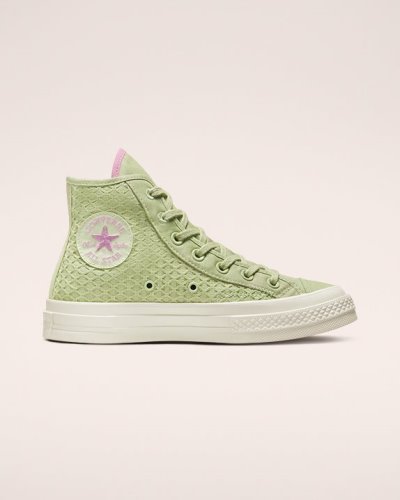 Tenis Converse Chuck 70 Summer Jacquard Mujer Verde Oliva | eXZ7UH