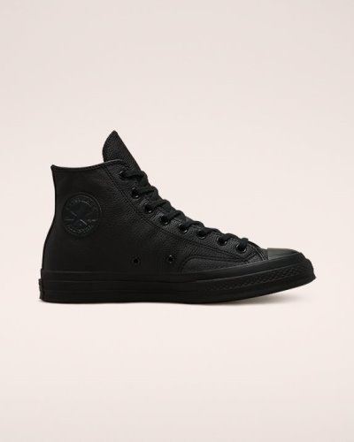 Tenis Converse Chuck 70 Tonal Cuero Hombre Negros | bzTdtg