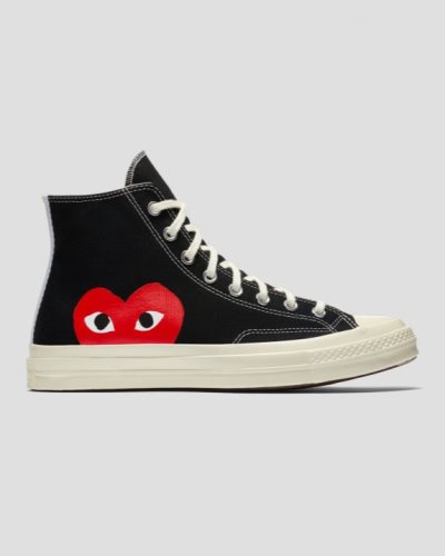 Tenis Converse X Comme des Garçons Chuck 70 Play Hombre Negros | FRkdtl