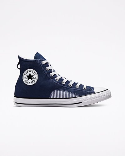 Tenis Converse Chuck Taylor All Star Hickory Stripe Hombre Azul Marino Oscuro | 0fKS0w
