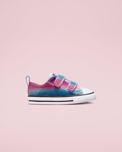Tenis Converse Chuck Taylor All Star Glitter Drip 2V Toddler Niños Blancos | 1i3QLO