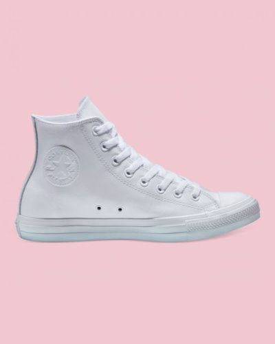 Tenis Converse Chuck Taylor All Star Cuero Mujer Blancos | 6fP7te