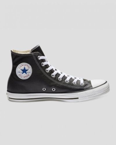 Tenis Converse Chuck Taylor All Star Cuero Hombre Negros | NCFCPa