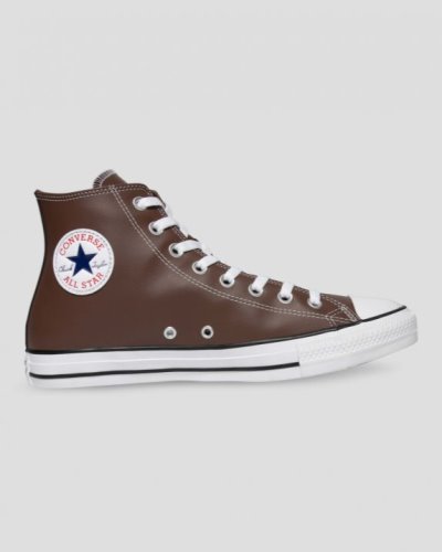 Tenis Converse Chuck Taylor All Star Faux Cuero Mujer Marrom Oscuro | Ps9dgR