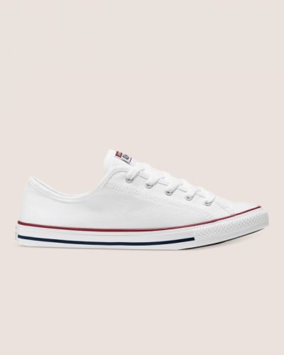 Tenis Converse Chuck Taylor All Star Dainty Basic Lona Mujer Blancos | QVP2At