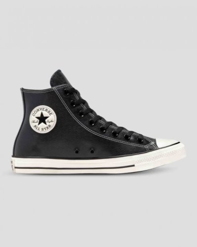 Tenis Converse Chuck Taylor All Star Embossed Cuero Hombre Negros | evdE8A