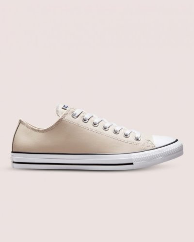 Tenis Converse Chuck Taylor All Star Faux Cuero Hombre Beige | vxXMT2