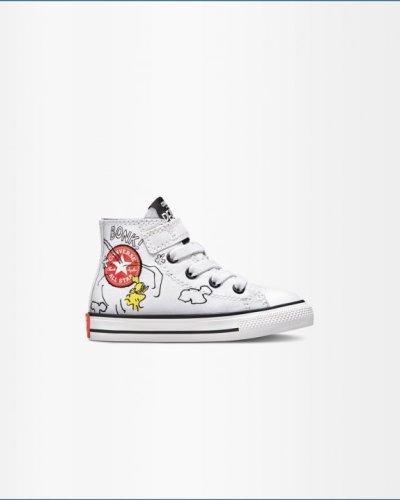 Tenis Converse X Peanuts Chuck Taylor All Star Toddler 1V Niños Blancos | f2EeUs