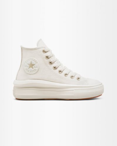 Tenis Converse Chuck Taylor Chuck Taylor Move Plataforma Mujer Beige | JYb7u9