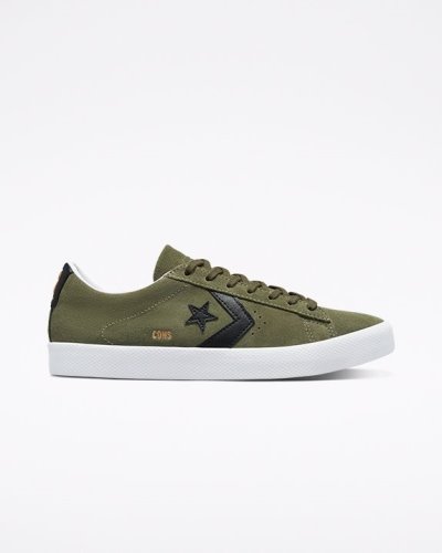 Tenis Converse Pro Cuero Pro Cuero Vulcanized Pro Hombre Verde Oliva | g2sWkZ