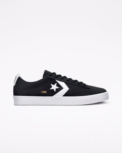 Tenis Converse Skate CONS Pro Cuero Vulcanized Pro Hombre Negros | H0xj6Z
