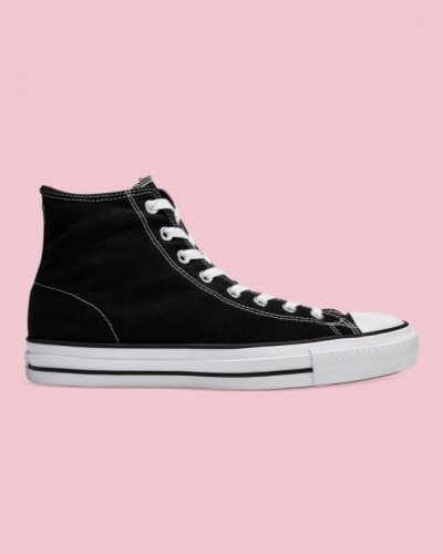 Tenis Converse Skate Chuck Taylor All Star Pro Lona Hombre Negros | kpEGXY